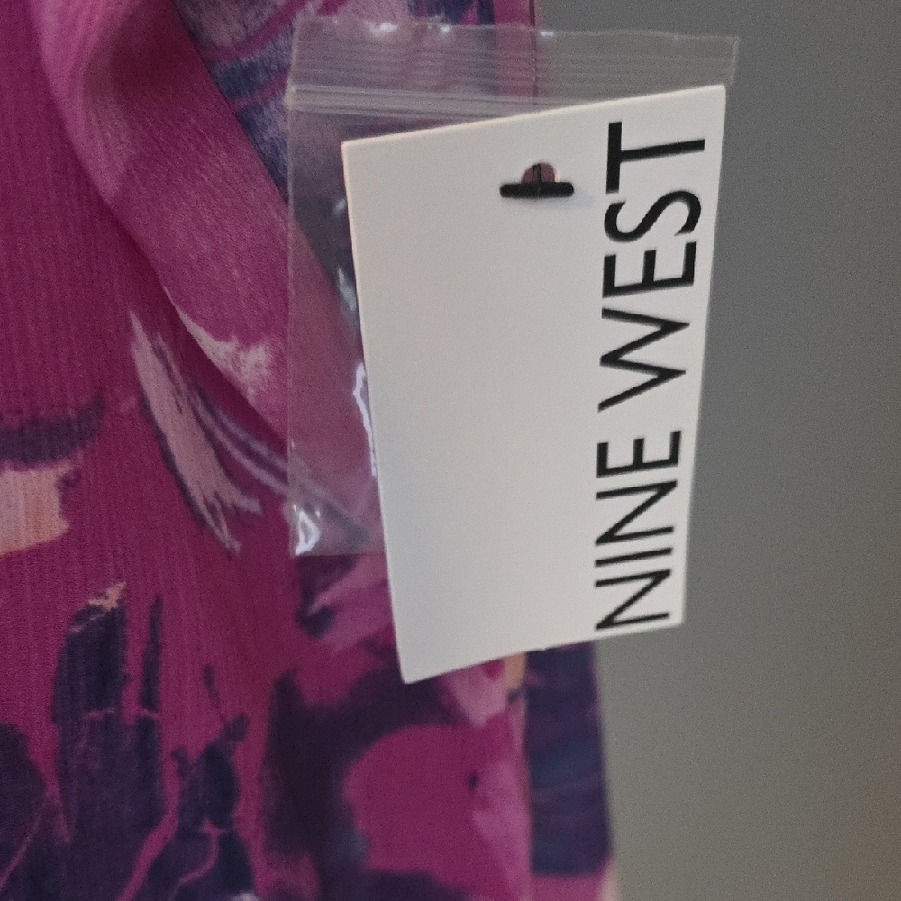 Nine West Pink Tie Front Tank Top NWT Size XXL - Picture 2 of 8